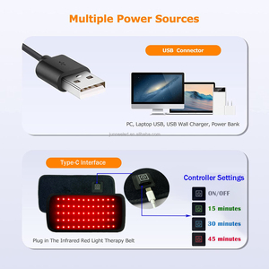 Dispositivo de Terapia de Luz Roja Junneled de 60 LED Ajustable, Almohadilla de Terapia de Luz Roja para el Alivio del Dolor en la Oficina - Product Image 4