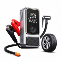 Pompe à air 6000 mAh pour voiture, démarreur de secours combiné, éclairage LED, entrée Type-C ; gonfleur de pneus portable, pression maximale 150 psi