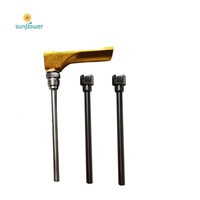 Industrial 8" Straight Type Marine V-shape Glass Thermometer