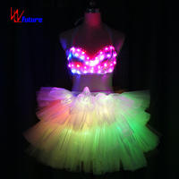 Jupes tutu lumineuses à LED de haute qualité de style moderne vêtements de danse du ventre sexy et chauds