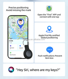 Traceur GPS intelligent pour clés, compatible uniquement avec <span class=keywords><strong>Apple</strong></span> Find My pour bagages, valises, AirTags, clés, sacs - Product Image 6