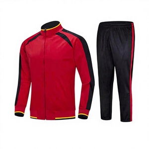 Two Piece Set Summer 100% Cotton Gym Breathable Hot Selling Men's Regular Fit Lightweight <b>Tracksuit</b> Fashionable Zipper Training - Product Image 1