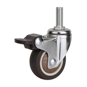 Rodas giratórias pequenas de 2 polegadas, rodas giratórias resistentes, travamento duplo e sem ruído, rodas em formato de u, rodas com placa giratória - Product Image 6