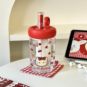 <span class=keywords><strong>2025</strong></span> New cao-xuất hiện Hello Kitty cốc nước với rơm xách tay đơn giản nhựa drinkware cho cô gái và sinh viên - Product Image 2