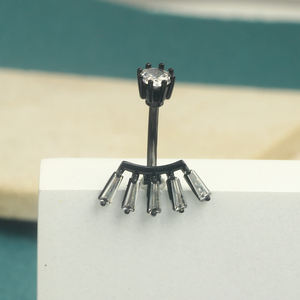 Gioielli per il corpo Ombligo 14G Crystal CZ anello per <span class=keywords><strong>ombelico</strong></span> fiore in acciaio inossidabile <span class=keywords><strong>serpente</strong></span> cuore anello per pancia <span class=keywords><strong>Piercing</strong></span> ciondola l'<span class=keywords><strong>ombelico</strong></span> - Product Image 5