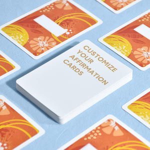 Jeu de cartes d'affirmation, jeu de cartes de conversation familiale personnalisé imprimé, jeu de cartes d'affirmation éducatif avec cartes de remerciement - Product Image 4