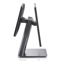 Système de terminal de point de vente (TPV) haut de gamme VPOS T2 avec boîtier en alliage d'aluminium, écran tactile double 15,6 pouces, compatible Windows 11/10 pour la restauration