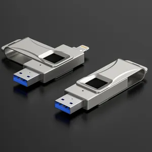 Encode ad alta velocità U-Disk Security riconoscimento delle impronte digitali chiavetta USB in metallo crittografato