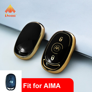 DM TPU Gold Line Fabricant Vente en gros Housse de clé TPU pour Aima Nouveau Style Luna Clé de vélo électrique Luxe Premium - Product Image 1