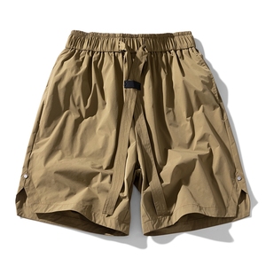 Pantalones cortos de seda helada con logo personalizado para hombre, finos, de secado rápido, para ocio y baloncesto, deportivos de verano 2025, a la moda - Product Image 4