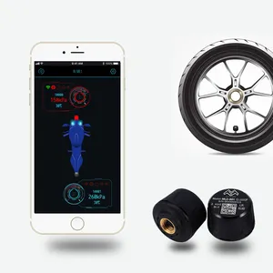 Monitor de presión de neumáticos TPMS Universal Ble motocicleta con 2 sensores para Kawasaki BMW Ducati fábrica al por mayor - Product Image 1