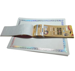 Billet de livre d'or en papier de sécurité avec impression, gaufrage et feuille d'argent - Product Image 4