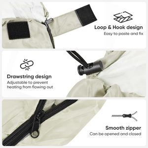 Saco de Dormir Alpine Guest Serie Lete Ultraligero con Relleno de Plumón de Pato 95% 850FP 450g para Camping al Aire Libre en Clima Frío - Product Image 5