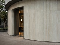 Panneau mural en pierre artificielle MCM Soft Stone, texture travertin, ignifuge, imperméable, pour la décoration murale intérieure et commerciale
