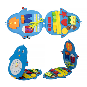 บอร์ดกิจกรรมเสริมพัฒนาการแบบมอนเตสซอรี่สำหรับเด็กอายุ 2-3 ปี พับเก็บได้ ออกแบบมาเพื่อเด็กออทิสติก พร้อมกระเป๋าโพลีเอสเตอร์ - Product Image 5