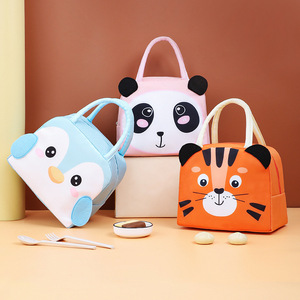 Sac à déjeuner isotherme mignon à motif de dessin animé avec poignée, en aluminium épais, portable, pour étudiants - Product Image 1