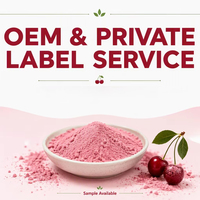 Private Label Kersenpoeder Kersenextract Vitamine C Roze Natuurlijk Concentraat Kersenextractpoeder Kersenpoeder