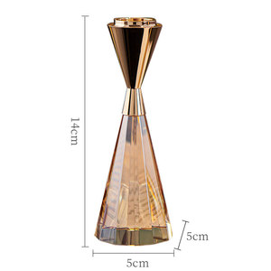 Crystal <strong>Candle</strong> <strong>Holder</strong> Study Room Living Room Office Desktop Decoration <strong>Metal</strong> Aromatherapy <strong>Candle</strong> Stand - Product Image 4