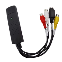 Nouvelle carte de capture vidéo USB2.0 1080p pour diffusion en direct - Convertisseur TV/VHS vers ordinateur portable/appareil photo pour Windows 7/8/10 avec câble USB