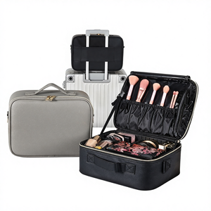 Bolsa <span class=keywords><strong>de</strong></span> <span class=keywords><strong>Maquillaje</strong></span> Obox para Artistas del Tatuaje, Toalla, Gran Capacidad, Impermeable, Modelo W01, Cierre <span class=keywords><strong>de</strong></span> Cremallera, Diseño Moderno con Compartimentos, Almacenamiento Portátil <span class=keywords><strong>de</strong></span> Belleza - Product Image 1