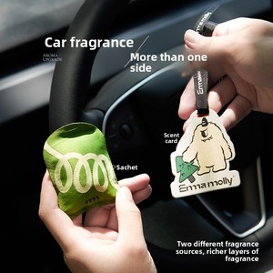 Emma Molly <span class=keywords><strong>Momo</strong></span> Cloud Sticky Notes Désodorisant de voiture en sachet parfumé sans alcool en papier, parfum longue durée - Product Image 5