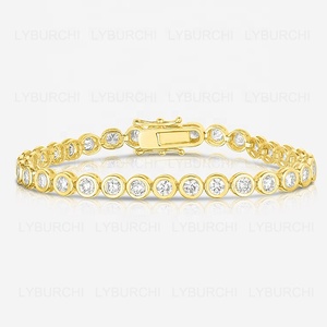 Joyería de Pulseras de Tenis de Moda listas para Enviar de Alta Calidad en Plata de Ley 925 Fina con Gemas Brillantes de Zirconia Cúbica en Múltiples Tallas - Product Image 3