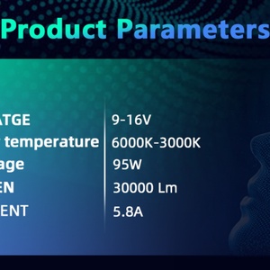 Phares LED bicolores 6000K-3000K 300W 30000LM IP68 étanches pour voitures H11/H1/H7/9005 - Product Image 6