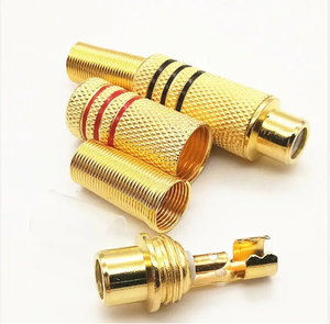 Conector chapado en oro de alta calidad Conector de altavoz Conector RCA - Product Image 6
