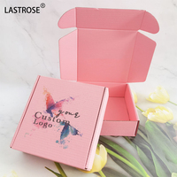 Boîte d'emballage cadeau en carton ondulé pour cosmétiques avec logo personnalisé, boîte d'expédition pliable en carton, boîte de courrier vide en papier kraft