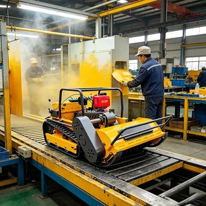 Piccolo Robot Rasaerba Telecomandato con Lama <span class=keywords><strong>a</strong></span> <span class=keywords><strong>Catena</strong></span> Affilata per Taglio Erba 800mm 1000mm 1200mm - Product Image 1