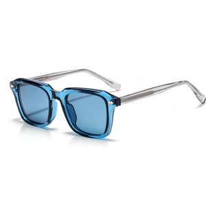 Lunettes de soleil classiques pour femmes, monture intégrale en PC UV400, finition métallique dorée, en plastique recyclé, vente en gros, promotion - Product Image 1