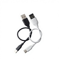 Kabel USB Mikro 30Cm 2A V8 0.3M Kabel Pengisi Daya Tipe C untuk Ponsel Android Speaker Bank Daya Aksesori Ponsel Pintar
