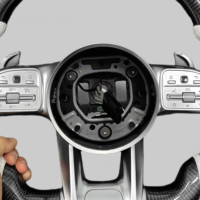 Volant en fibre de carbone pour Mercedes Benz W204 W212 W213 W217 W218 W245 W246 W247 a C E CLS GLC GLE