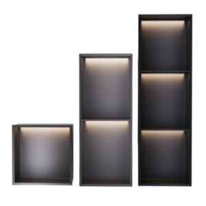 Estante de Baño de Aleación de <span class=keywords><strong>Aluminio</strong></span> de Alta Calidad con Luz LED Integrada, Nicho Metálico para TV con Luz, Mueble de Baño con Acabado Moderno - Product Image 1