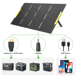 แผงโซล่าเซลล์แบบพับได้สำหรับ RVs หลังคาหลังคาบ้านแบบพกพา500W - Product Image 4