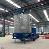 Séchoir mobile à riz et céréales, ventilateur rotatif, capacité 5 tonnes, pour riz paddy