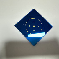 Nouvelle conception de panneau en verre trempé léger avec revêtement en zinc bleu électro-plaqué pour la lecture de cartes à glissière