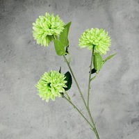Aksesoris Rangkaian Bunga Gypsophila Plastik Semprotan Tunggal Daun Palem Areca Daun Eucalyptus Tanaman Hijau Bunga Palsu