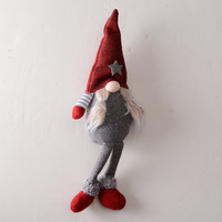 Gnome de Noël sans visage en peluche, jouet géant en coton, décoration de Noël, ornement nordique, elfe du Père Noël, décoration de fête à la maison, cadeau festif
