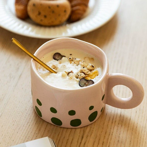 High Aesthetic Western Cartoon Porcelain Coffee Tea Mug Underglaze Colored Dishwasher Microwave Safe Reusable Customizable - Product Image 4