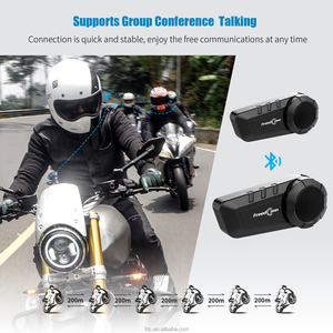 FreedConn-Casque d'interphone intelligent pour moto, écouteur FM sans fil, portée de <span class=keywords><strong>1000</strong></span> mètres, KY-PRO 6 motocyclistes - Product Image 3