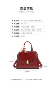 Nouveaux sacs à bandoulière de créateurs de mode, sacs à main en cuir PU de haute qualité, sacs messager décontractés, sacs à main et pochettes de luxe pour femmes - Product Image 2