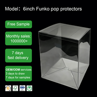 Boîte d'emballage pliable en PET/PVC transparente de 6 pouces pour bougies, personnalisable avec gaufrage, autocollants et artisanat, fabriquée en usine OEM