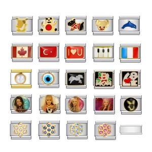 Pulsera Italiana de Acero Inoxidable con Baño de Oro, Estilo Gota de Aceite, Módulos Simples y Modernos - Product Image 3