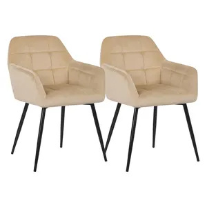 Wholesale Luxury Velvet Modern Living Room Chair Customized Restaurant Dining Room Chair