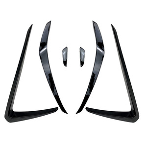 Volkswagen Golf 7 Mk7 Gti Front Air Blade Grille Modification Kit Piano Black ABS 6 Piece Set - Product Image 5