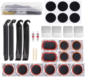<span class=keywords><strong>Kit</strong></span> de Parches Fríos para <span class=keywords><strong>Bicicleta</strong></span> con Palanca de Neumáticos, Juego de Herramientas de Reparación Rápida de Neumáticos, Parches Fríos con Pegamento, Herramienta Combinada de Reparación para Bicicletas de Montaña y Carretera - Product Image 3