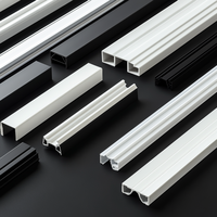 Profilés extrudeuse industriels en plastique PVC UPVC personnalisés Profilé extrudé en vinyle PVC pour matériaux de construction en plastique