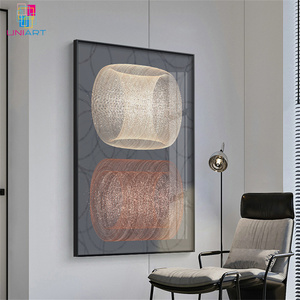 Tranh trang trí đèn LED trừu tượng đặt làm riêng UNIART cho phòng khách - Product Image 5