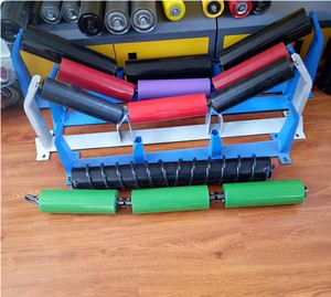 Kerangka baja konveyor rol pembawa datar kualitas tinggi untuk sistem konveyor sabuk makan - Product Image 4